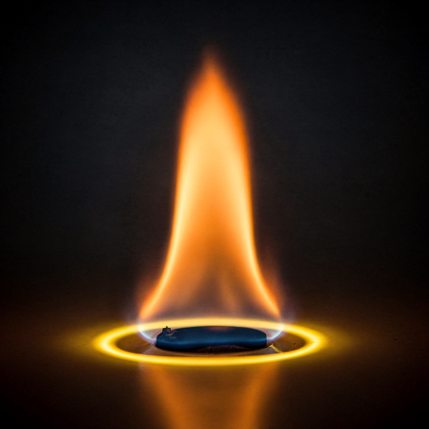 Natural gas flame