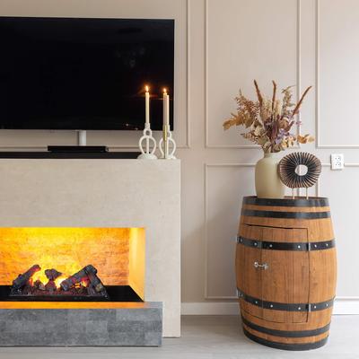 Marvik, modern fireplace