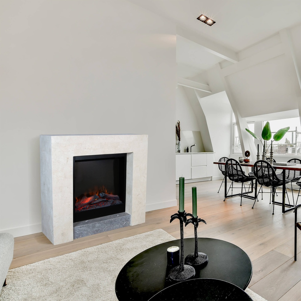 Milos, modern fireplace