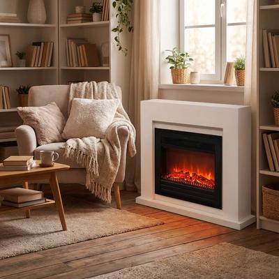 Milos, modern fireplace