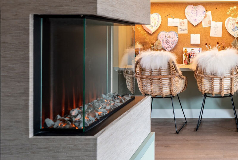 Levico 90 electric built-in fire