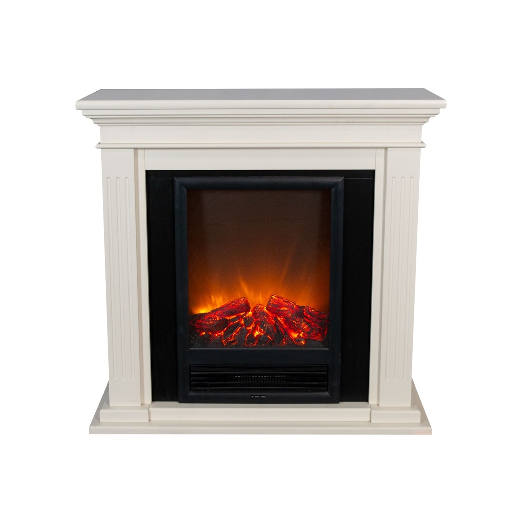 Lasize, freestanding see-through fireplace
