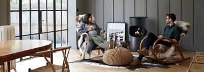 Silo freestanding fireplace
