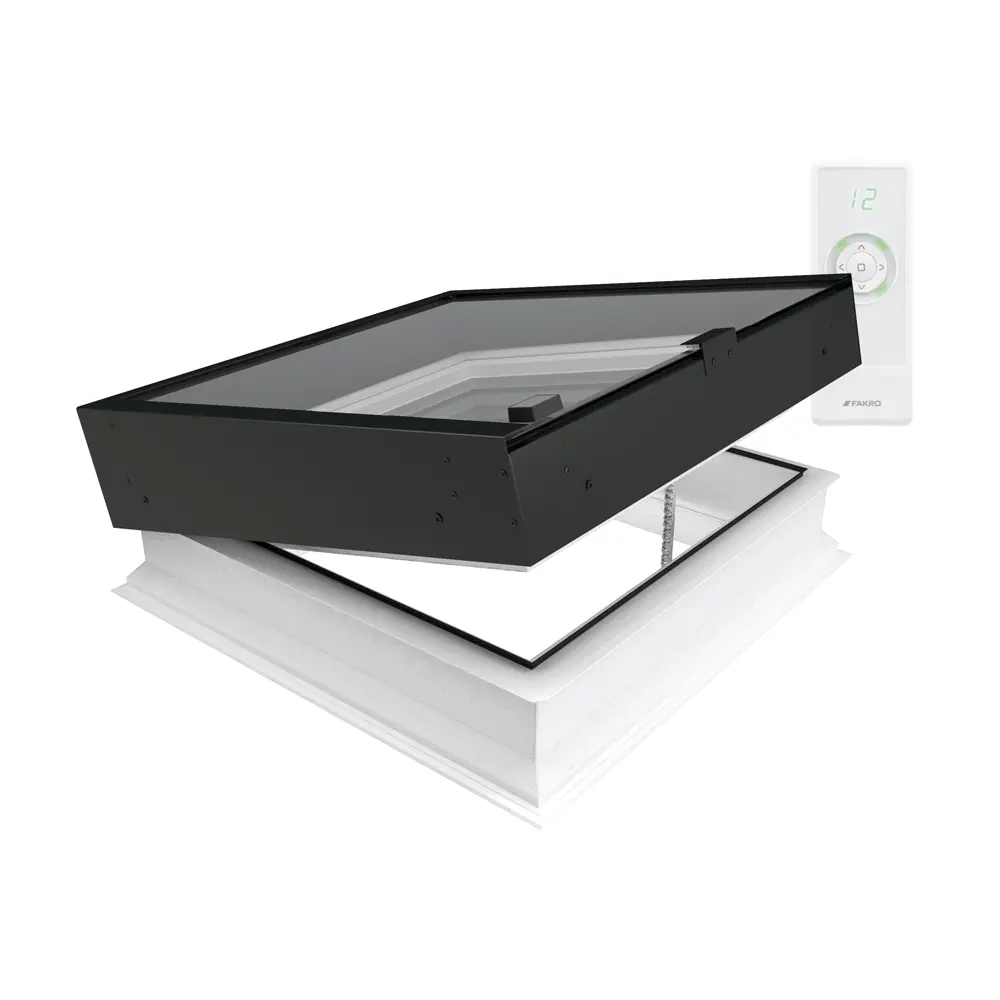 DEZ-B roof window with electric opening mechanism