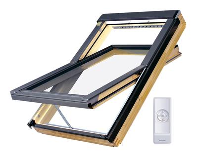 Roof window with electric mechanism, Fakro FTP-V Z-wave