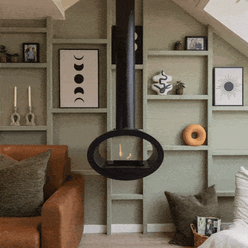 Woody, bio-ethanol table top burner