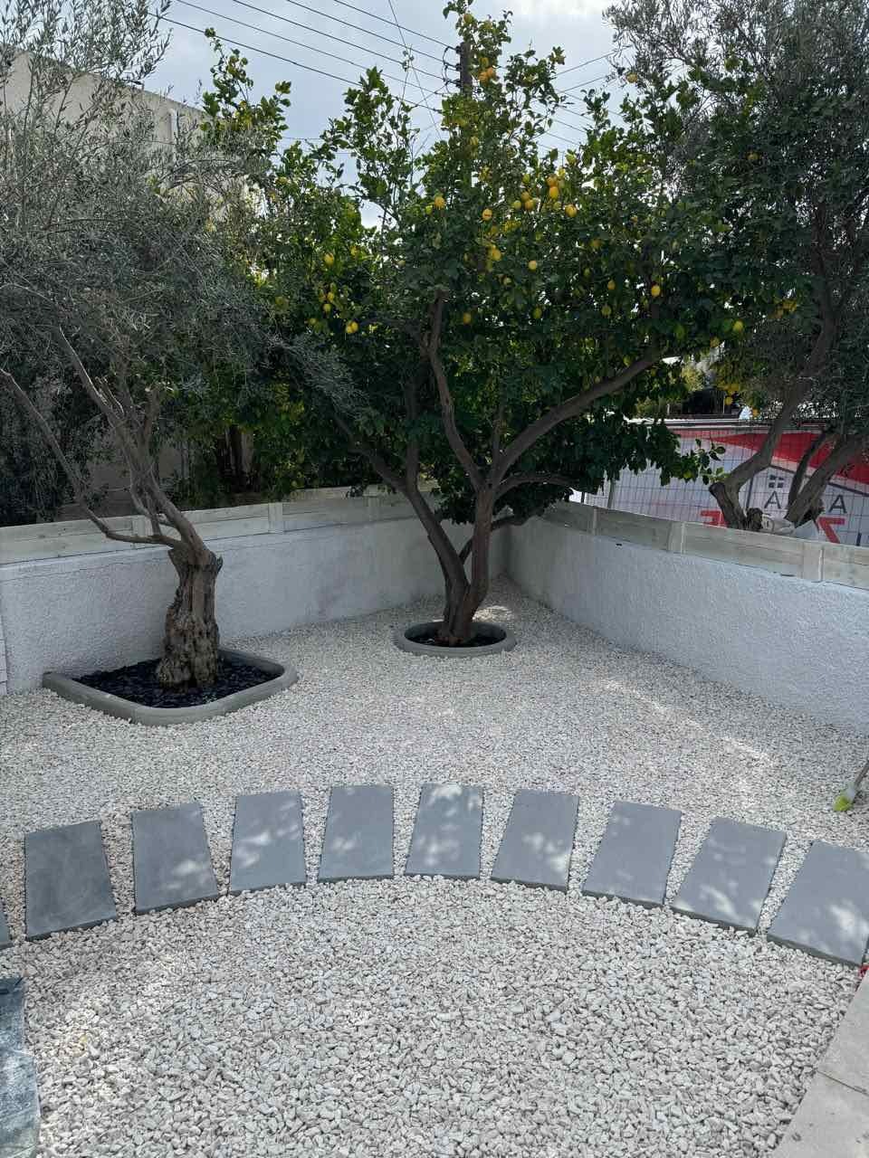 Rectangular garden steps