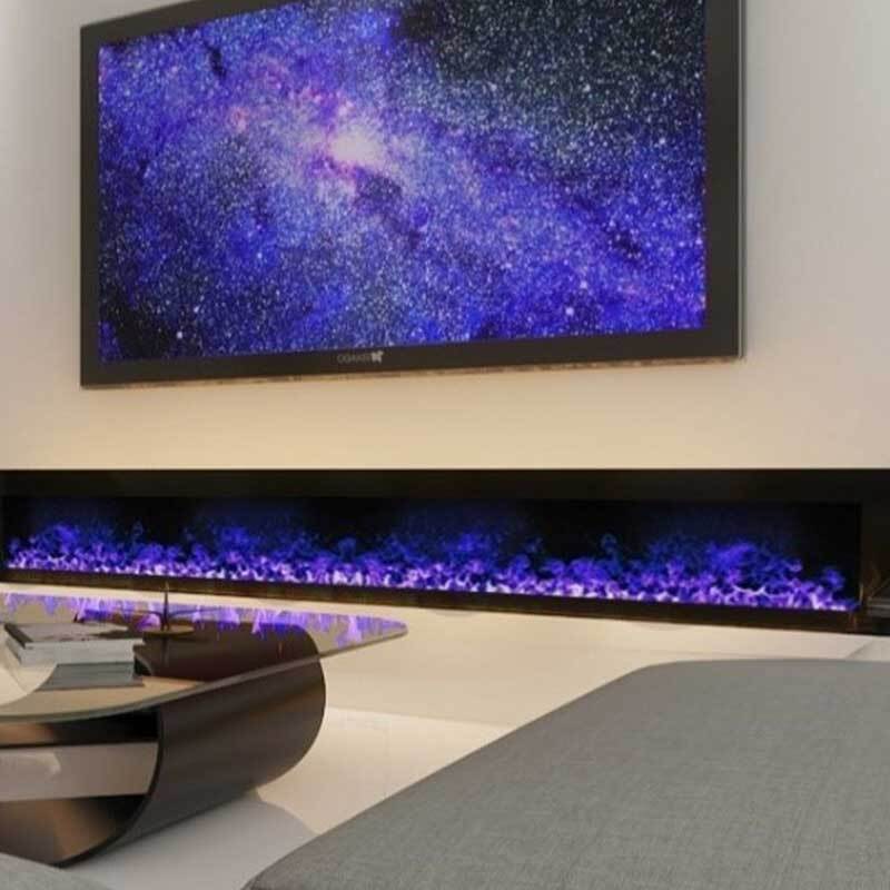 PRESTIGE water vapor fireplace inserts with cold-flame & adjustable colors